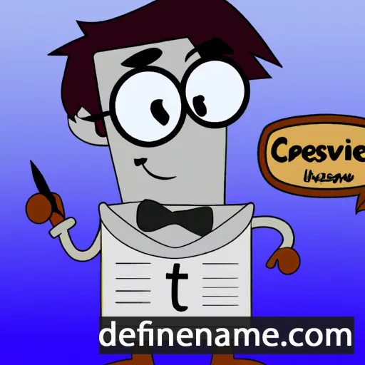 cartoon of the name Cleverson