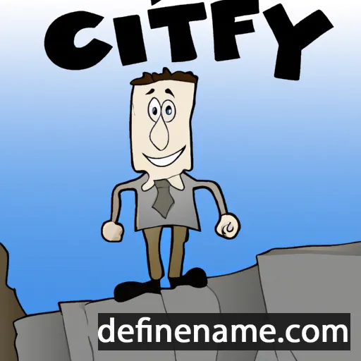 Cliffy cartoon