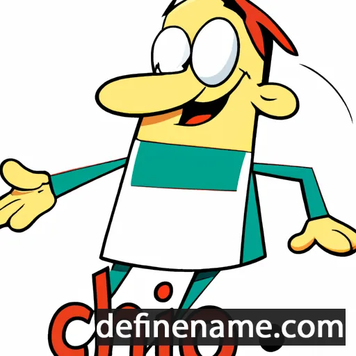 cartoon of the name Clinio