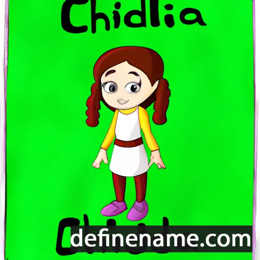 cartoon of the name Cliodhna