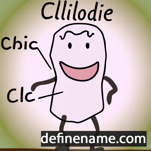 cartoon of the name Cliotide