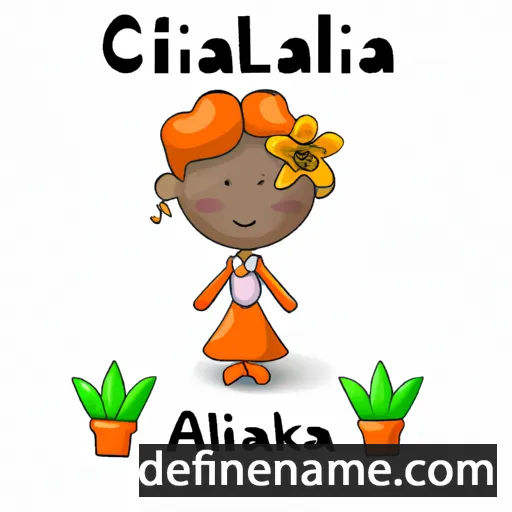 cartoon of the name Clivia