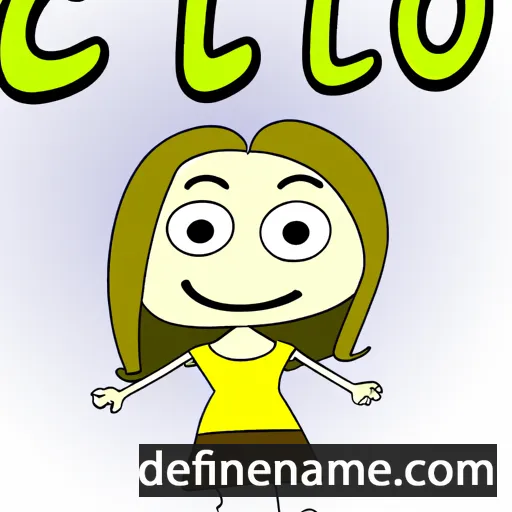 cartoon of the name Clo