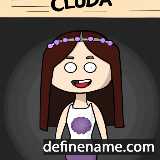 cartoon of the name Cloda