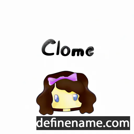 cartoon of the name Cloémie