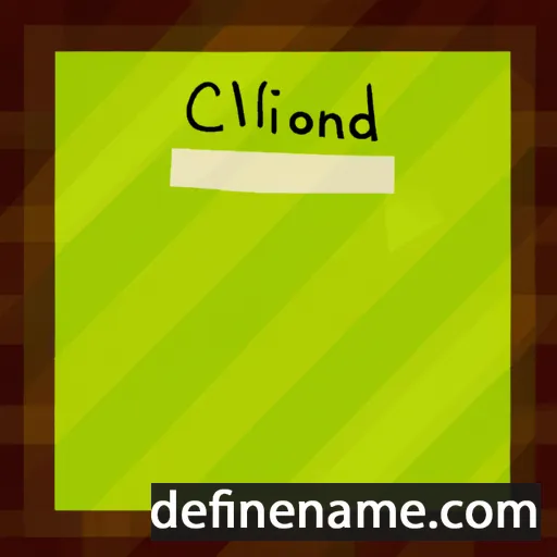 cartoon of the name Clorinde