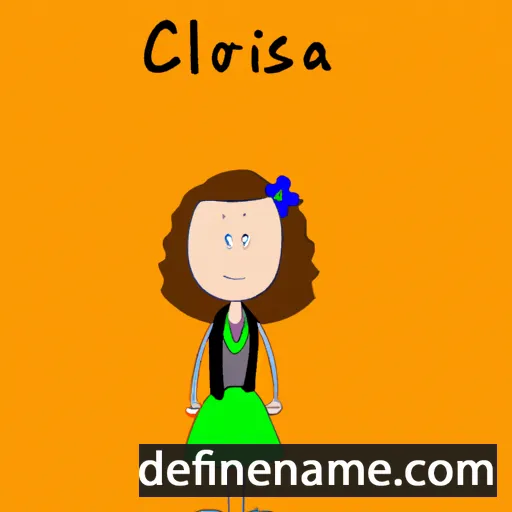 cartoon of the name Clorisa