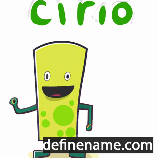 cartoon of the name Cloro