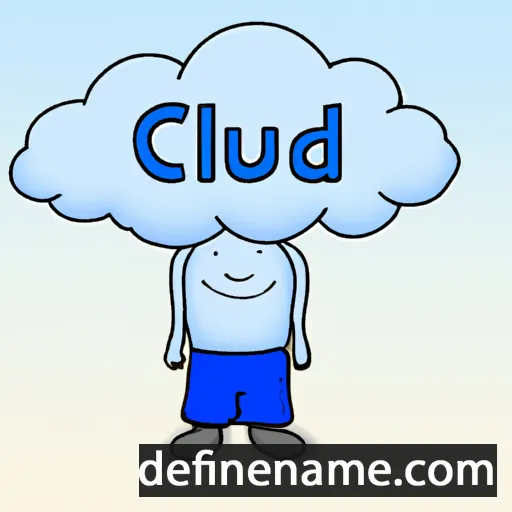 cartoon of the name Cloud