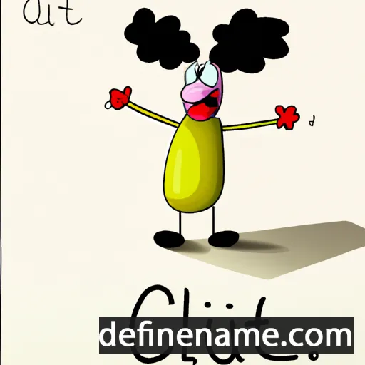 cartoon of the name Cluot