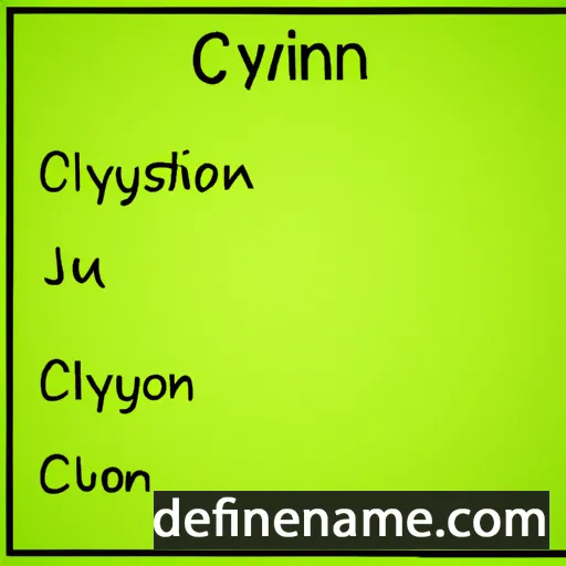 cartoon of the name Clynn