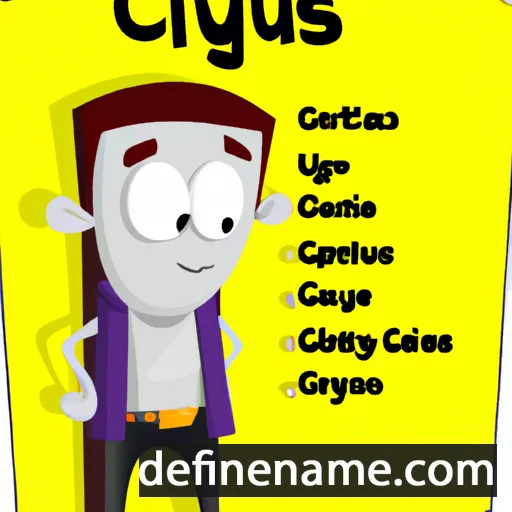 cartoon of the name Clytus