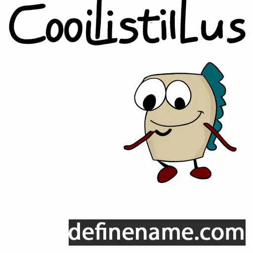 cartoon of the name Cölestinus