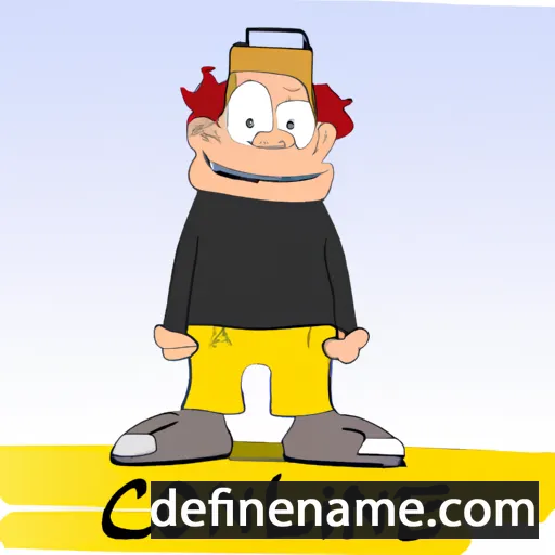 cartoon of the name Coenie