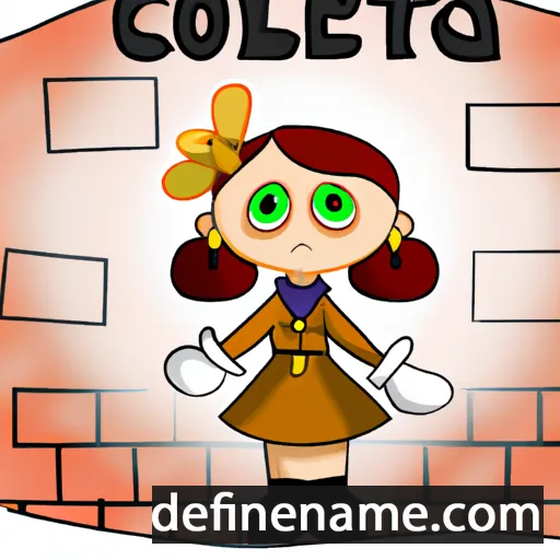 cartoon of the name Coletta