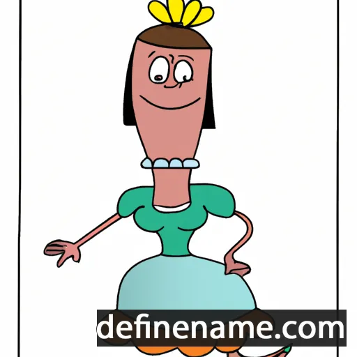 cartoon of the name Colinda