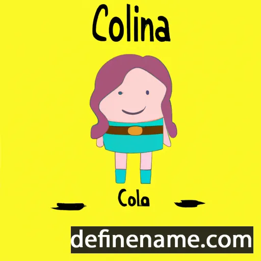 cartoon of the name Colleana