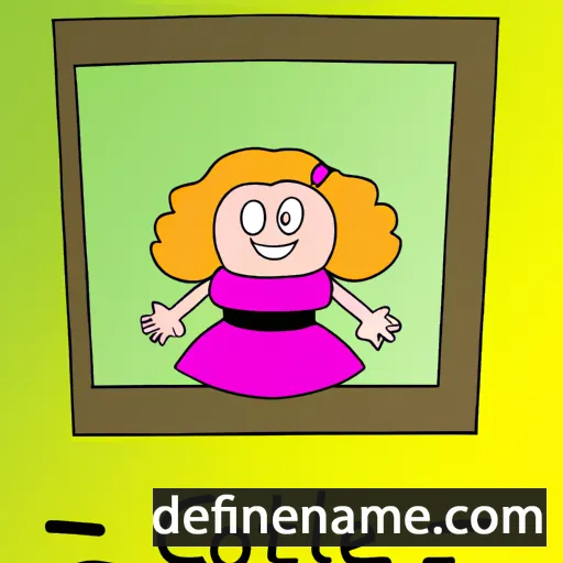 cartoon of the name Collette