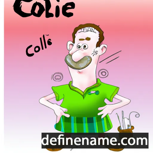 cartoon of the name Colm-cille