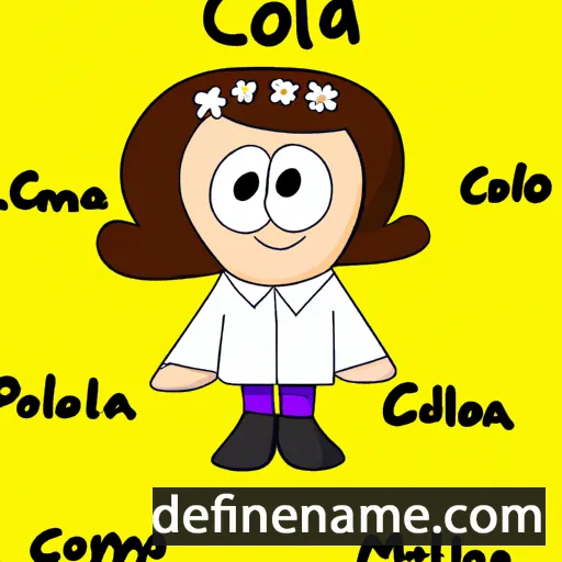 cartoon of the name Coloma