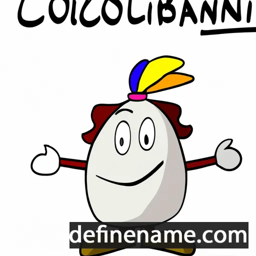 cartoon of the name Colomban