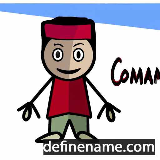 cartoon of the name Coman