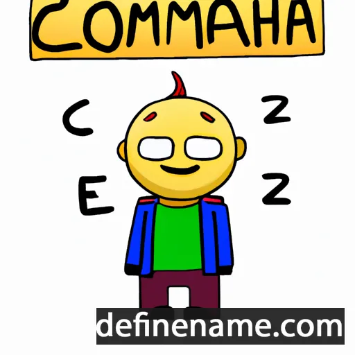 cartoon of the name Conmarch