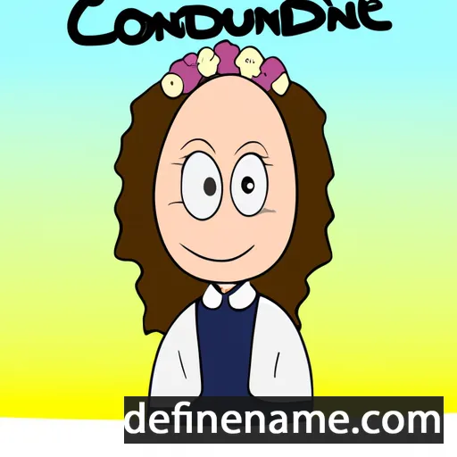 cartoon of the name Conradine