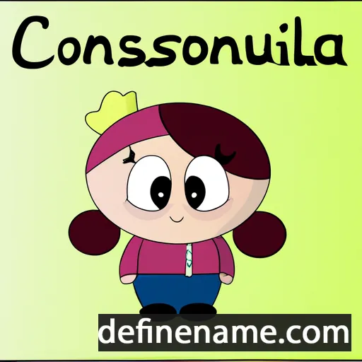 cartoon of the name Consolació