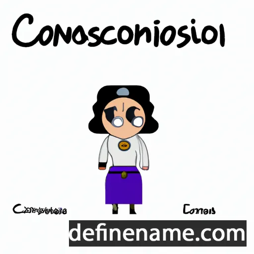 cartoon of the name Consolación