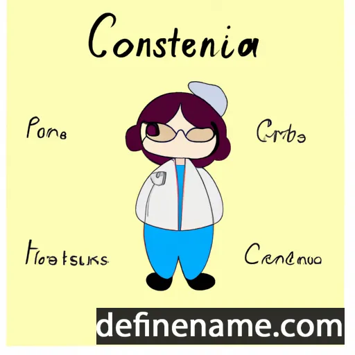 cartoon of the name Constanç