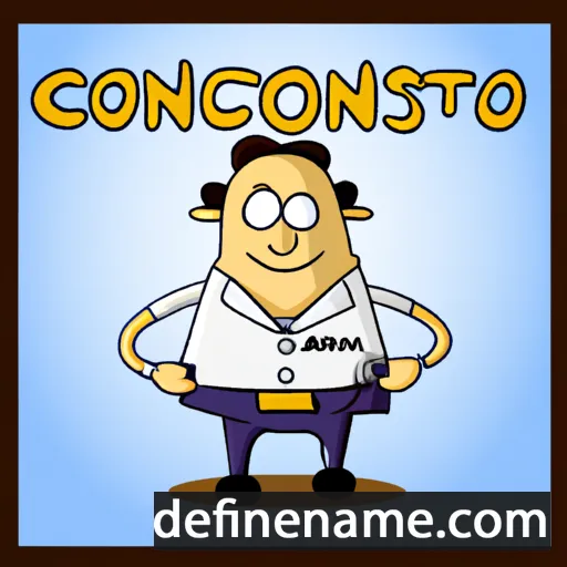 cartoon of the name Constancio