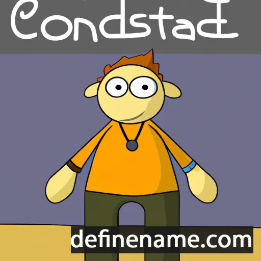 cartoon of the name Constand