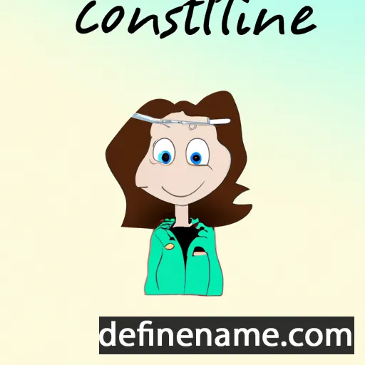 cartoon of the name Constine