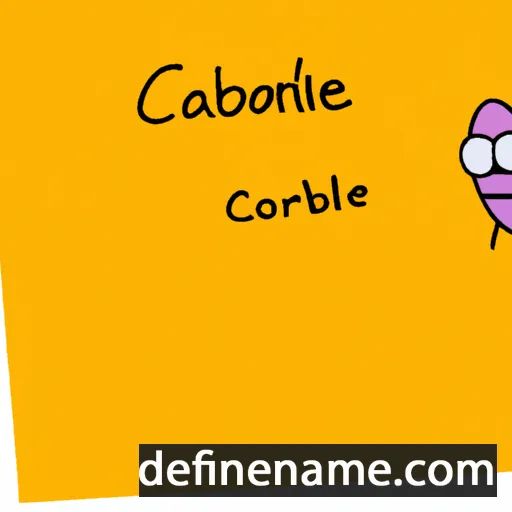 cartoon of the name Corabel