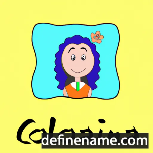 cartoon of the name Coralaina