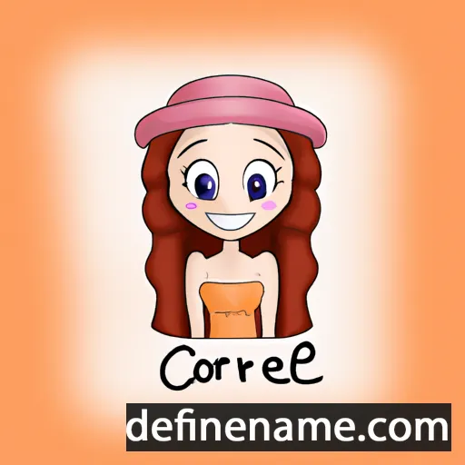 cartoon of the name Coralee