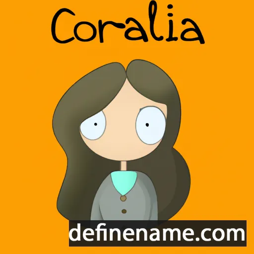 cartoon of the name Coralena