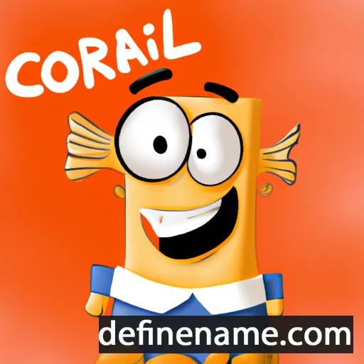 cartoon of the name Coralio