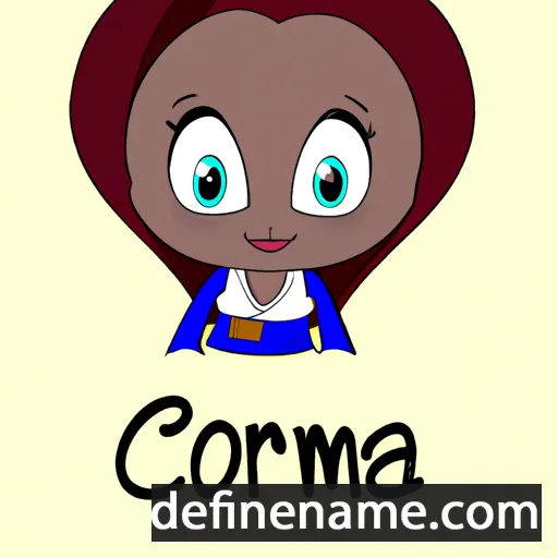 cartoon of the name Coramae