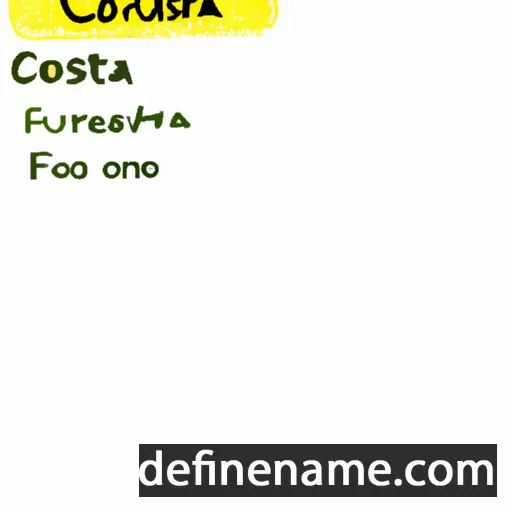 cartoon of the name Corastella