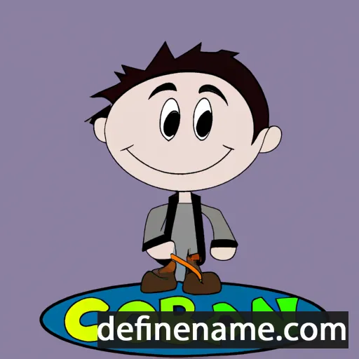 cartoon of the name Corban