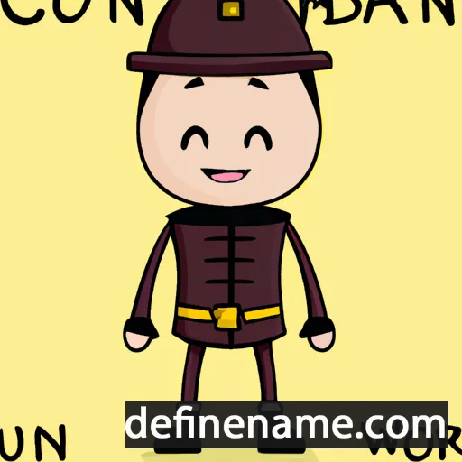 cartoon of the name Corbiniaan