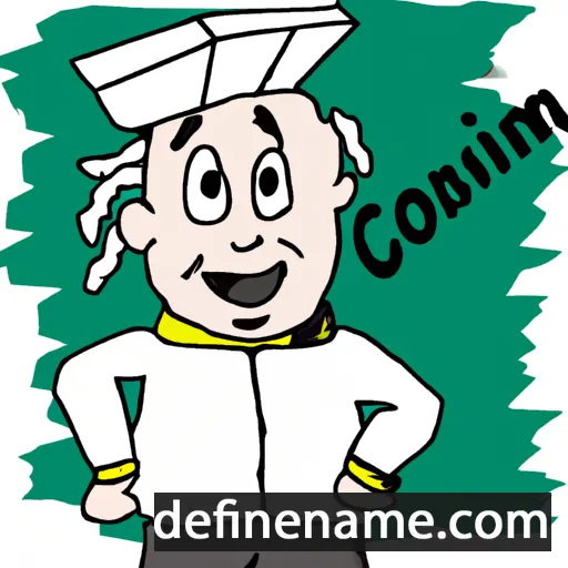 cartoon of the name Corbiniano