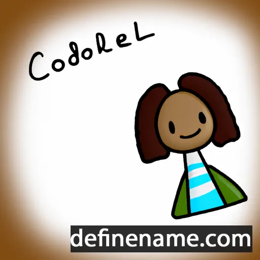 cartoon of the name Cordélie