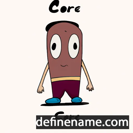 cartoon of the name Coré