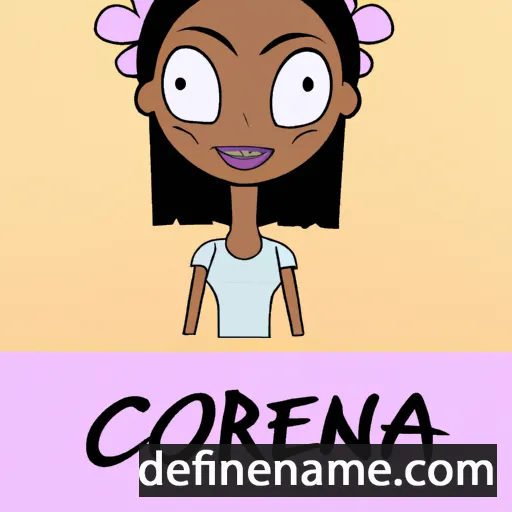 cartoon of the name Corena