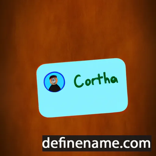 cartoon of the name Coretha