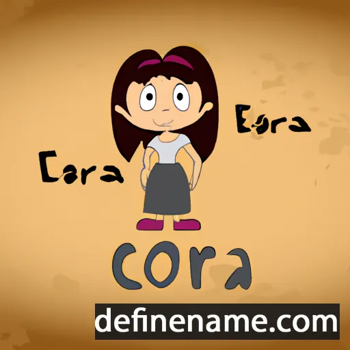 cartoon of the name Coria