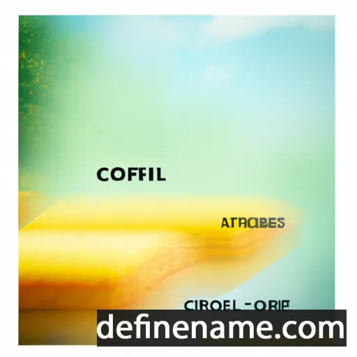 cartoon of the name Coriel